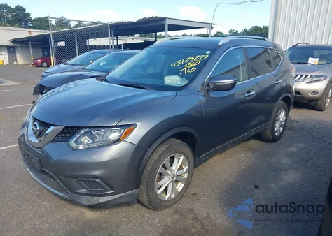 2015 Nissan Rogue Sv из США, поврежденный, VIN KNMAT2MV9FP518962